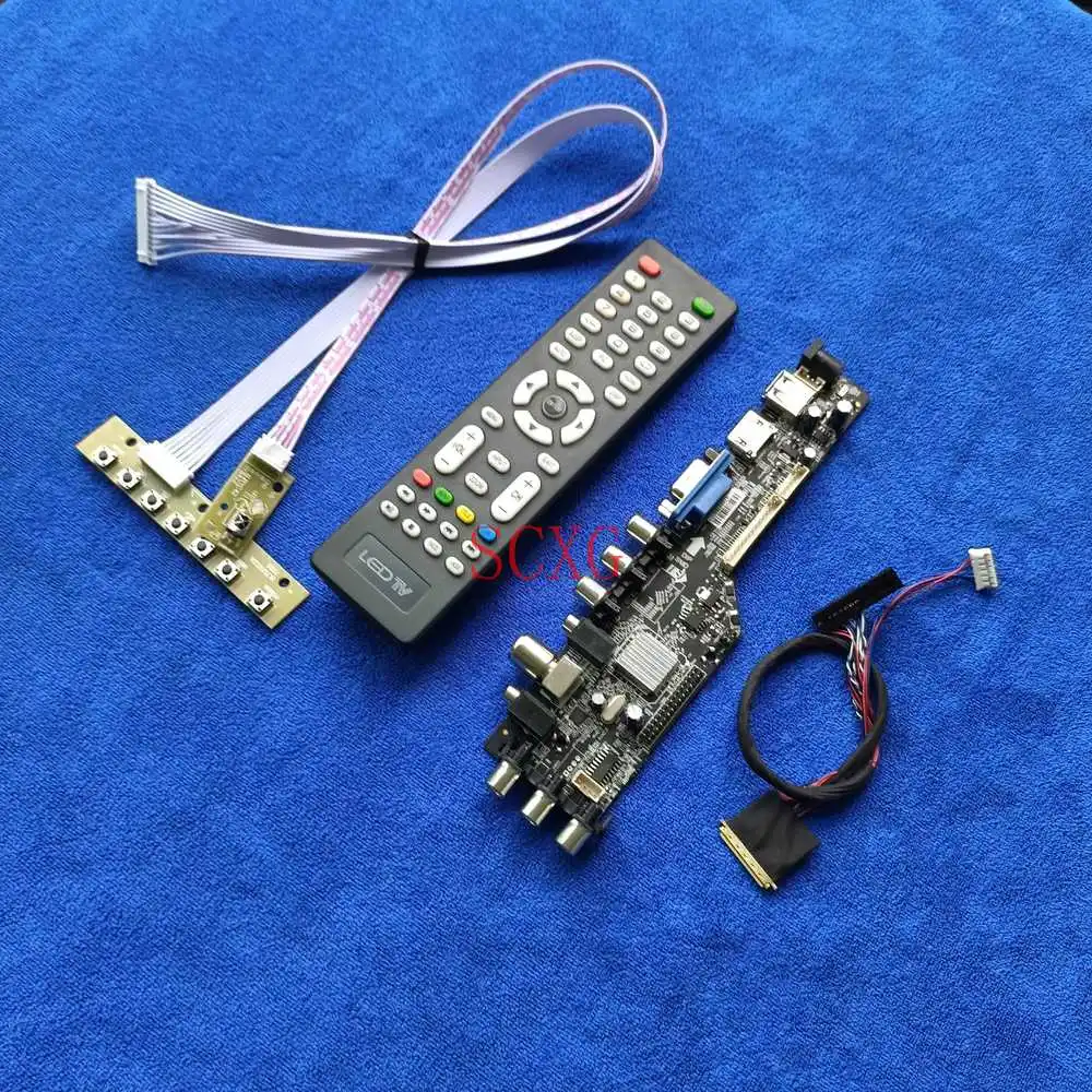 

Матричный контроллер для B154PW04/N154C6, плата привода 1440*900, комплект LVDS, 40-контактный сигнал, цифровой VGA USB AV DVB HDMI-совместимый светодиодный ЖК-дис...