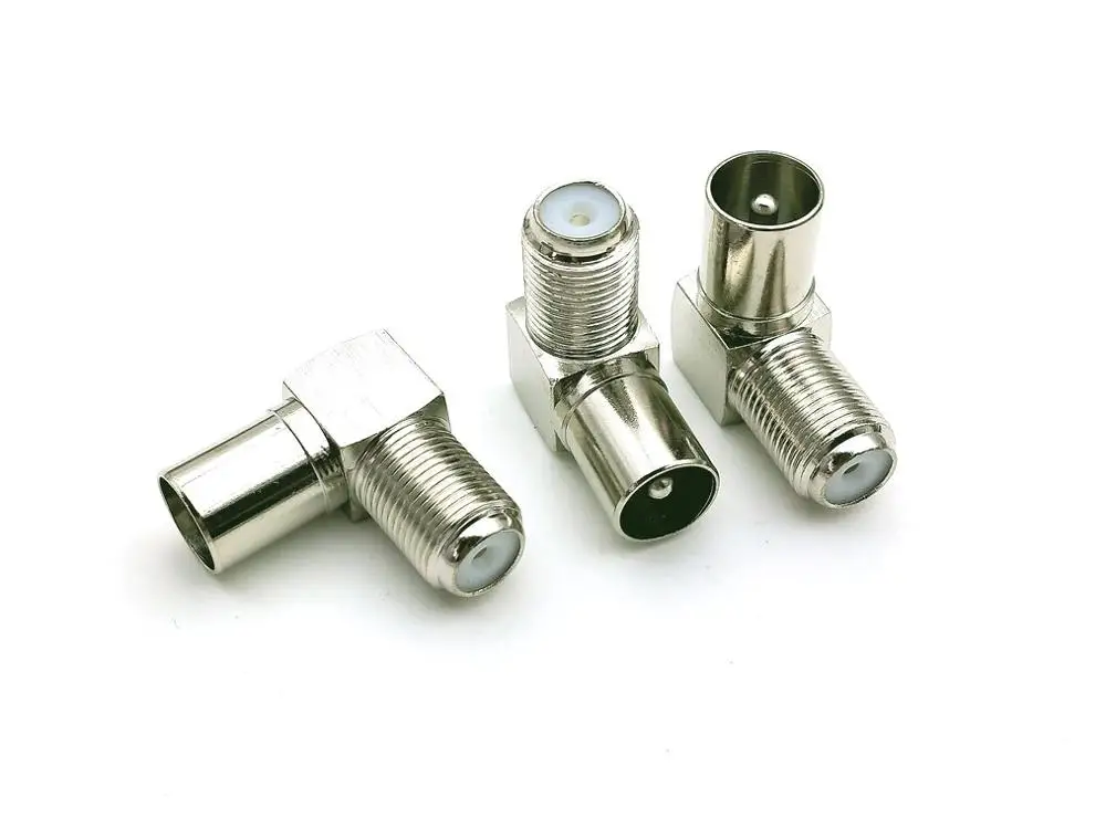 100 шт. медный F образный коаксиальный гнездовой разъем к прямоугольному