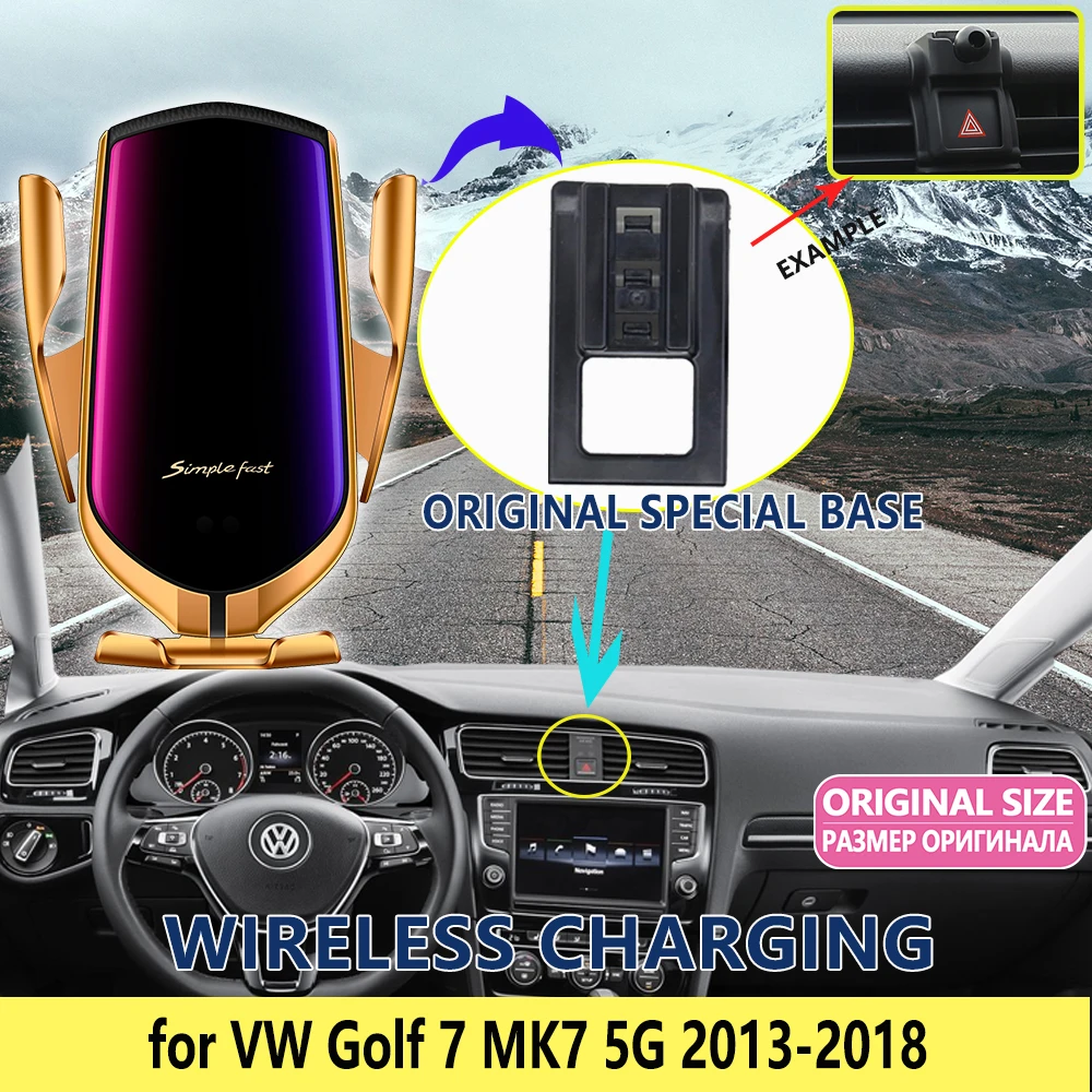 Автомобильный мобильный телефон-держатель для Volkswagen VW Golf 7 MK7 5G 2013 2014 2015 2016 2017 2018 2019