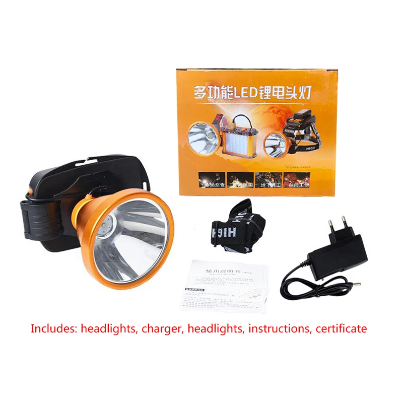 Фара Cree xhp70 или Xhp50 налобный фонарь встроенный 6*18650 литиевая батарея Прямая
