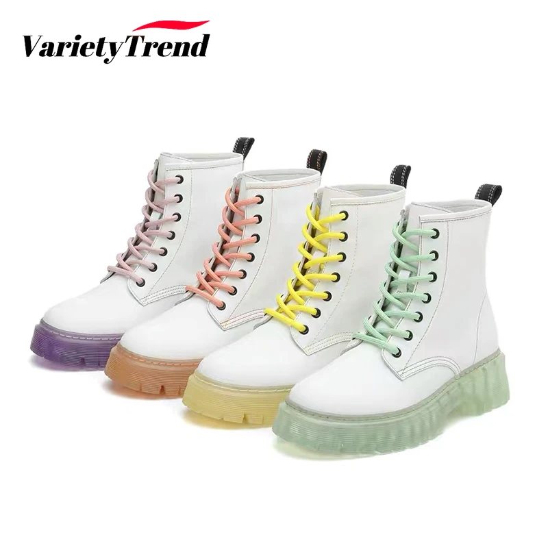 

Women Boots High-Top Martin Boots Jelly-Soled Martin Boot Thick-Soled Short Boots Increased Casual Ankle Boots Zapatos De Mujer