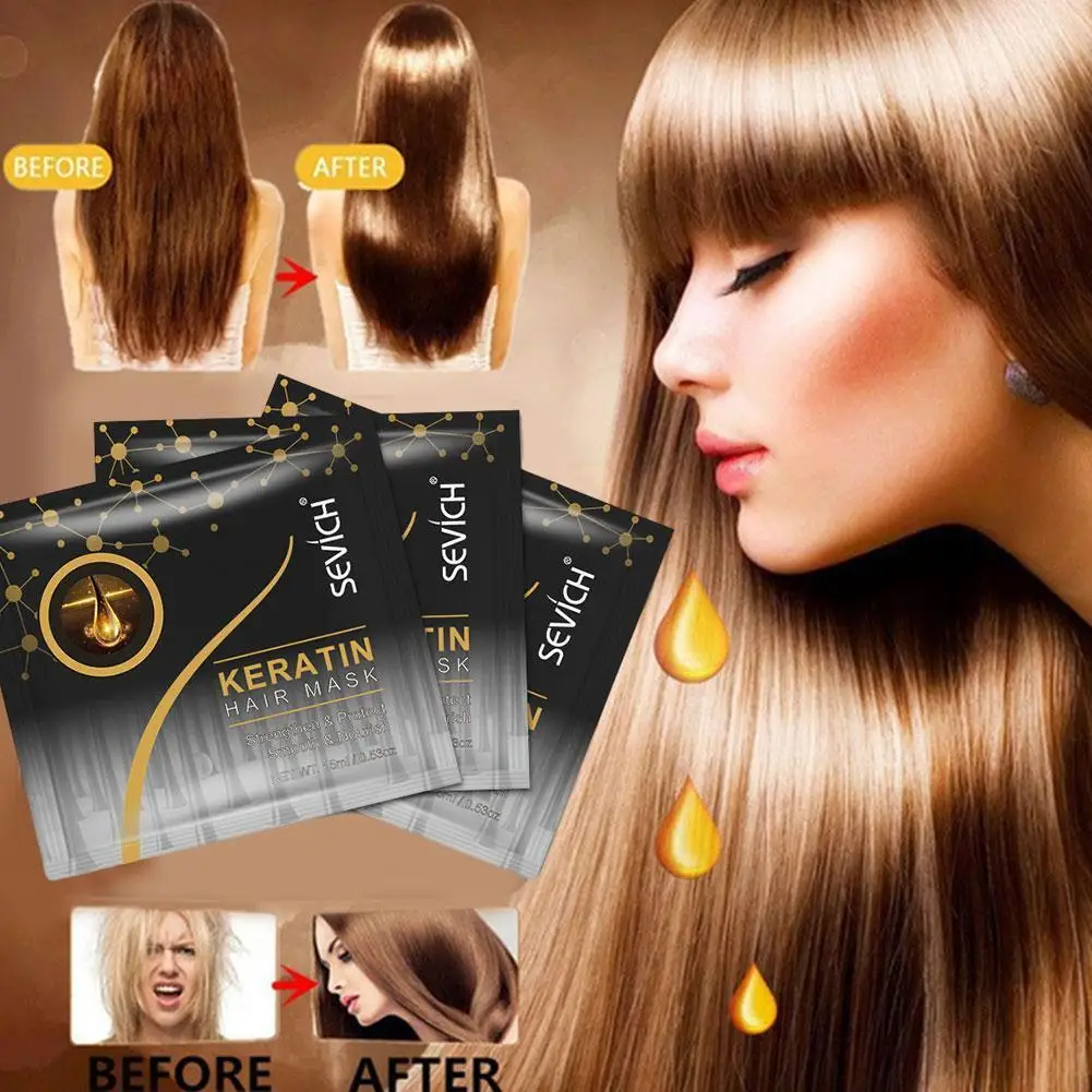 Маска для волос V3D2 удобный шелковый увлажняющий Восстанавливающий пакетик