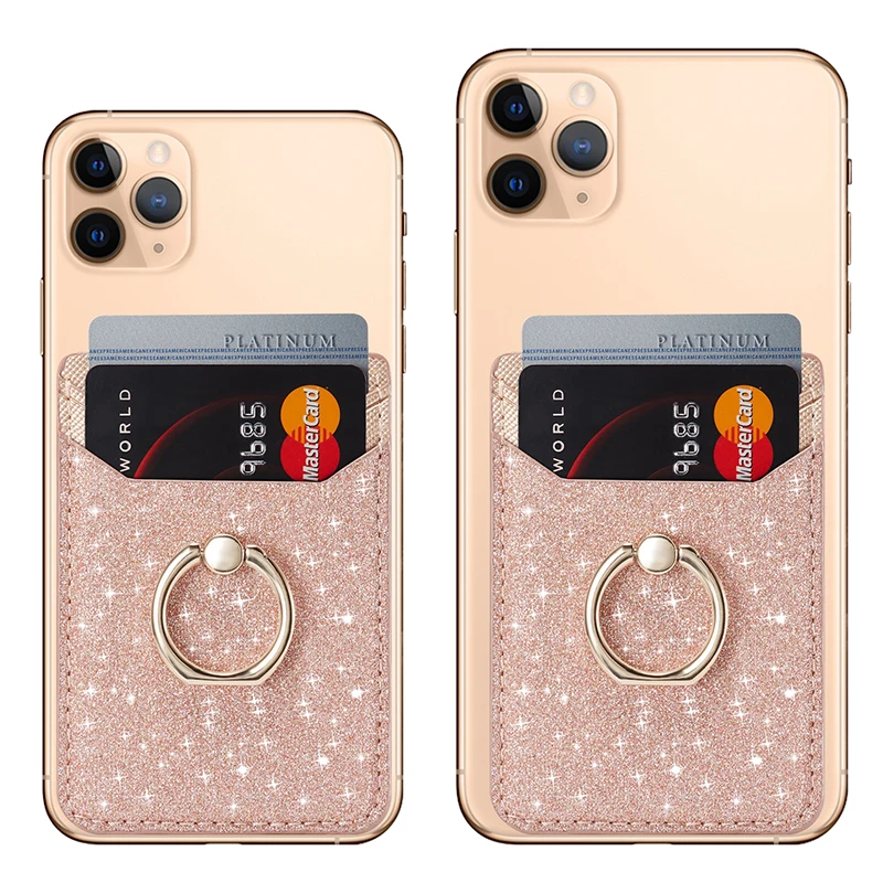 Блестящая задняя подставка стикер для карт iPhone 11 Pro XS Max X XR 8 7 Plus Xiaomi Redmi Huawei