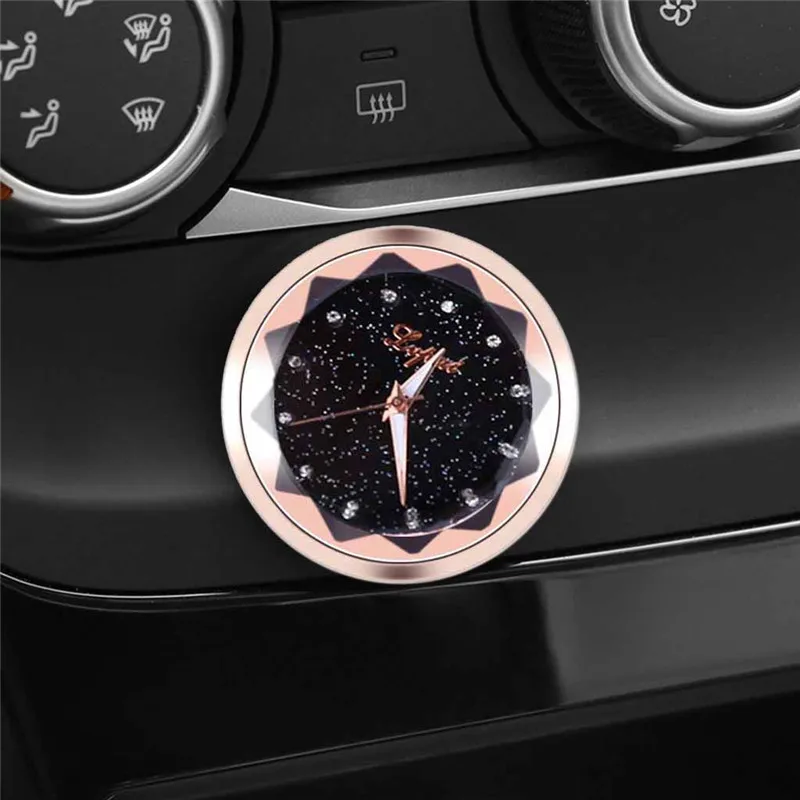 Автомобильные декоративные часы модные мини автомобили внутренние цифровые