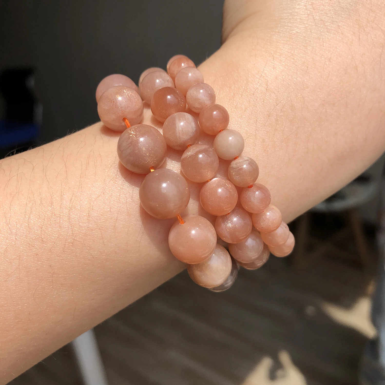 Бусины из натурального камня высокого качества круглые бусины-разделители для