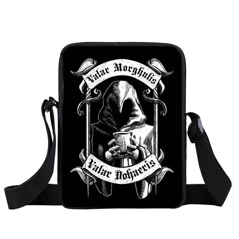 XKB-QLDYX39 Valar Morghulis сумка-мессенджер ночные часы мини сумка на плечо женские сумки Мужские Игры престолов детские школьные сумки детские сумки - Цвет: XKB-QLDYX39