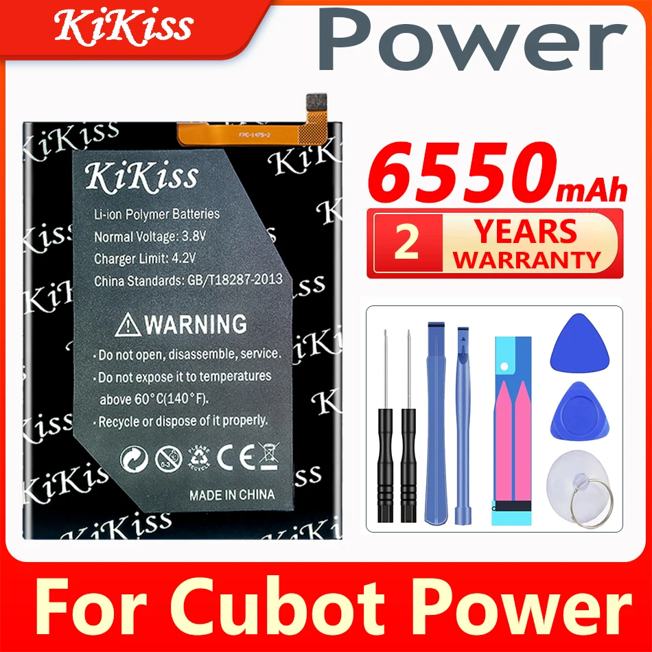 

Сменный аккумулятор KiKiss 6550 мАч для смартфона Cubot Power