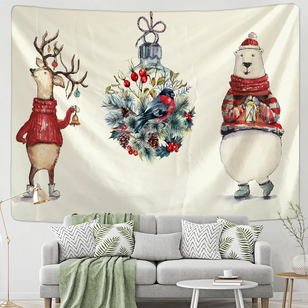 Фоновая ткань Рождественская фантазия искусственная кожа Богемный Хиппи