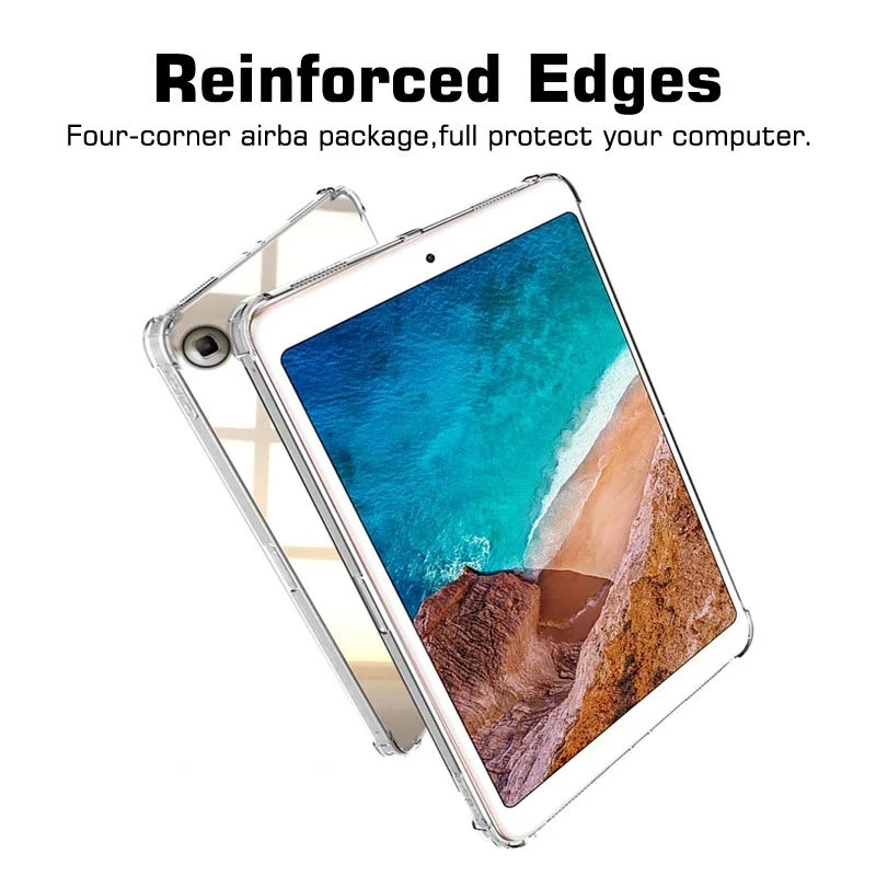 Shockproof Silicone Case For Xiaomi MiPad3 MiPad4 MiPad 2 3 4 5 Pro Plus 7.9 8.0 Transparent Rubber Back Cover Flexible Bumper | Компьютеры