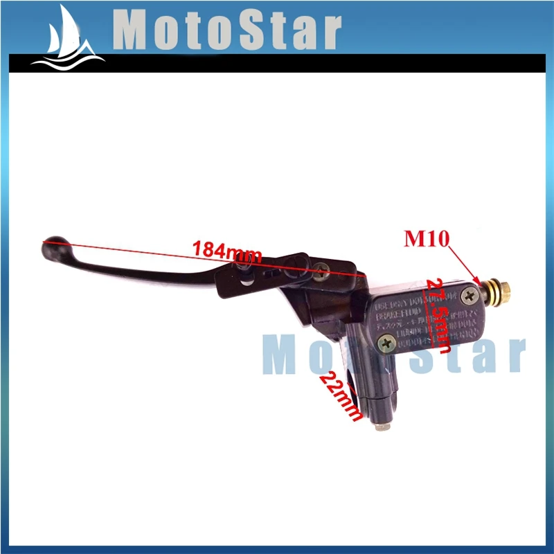 7/8 'དྷ мм Гидравлический тормозной цилиндр левая ручка рычаг для 50cc 70cc 90cc 110cc 125cc