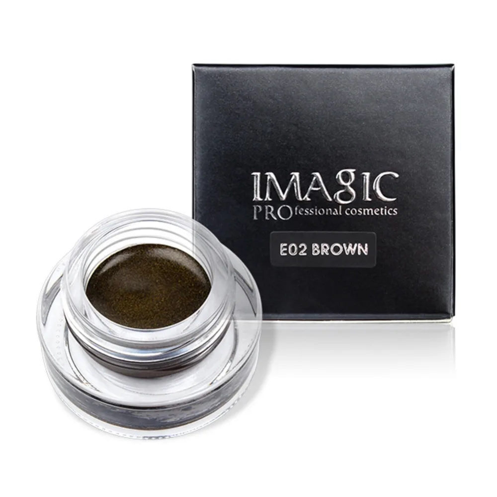 Бренд IMAGIC Eyes Makeup 3 Цвета Пигмент матовая Мерцающая водостойкая гелевая подводка