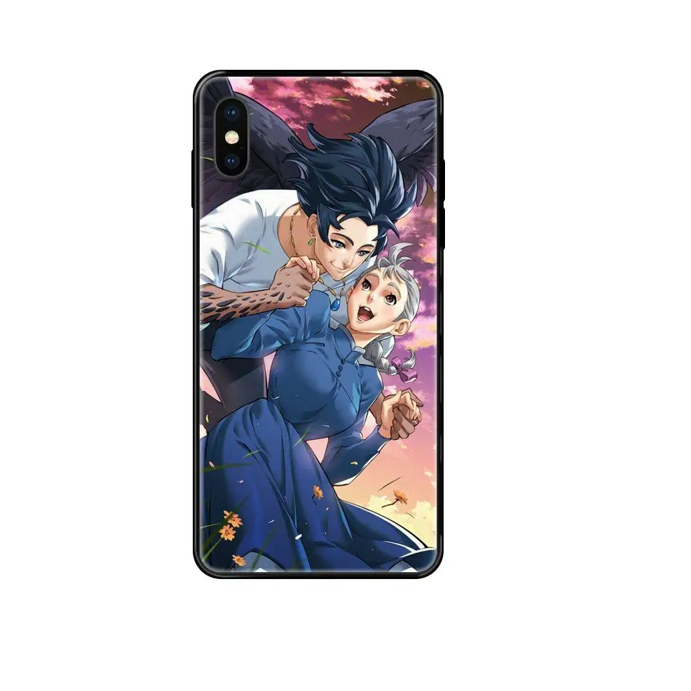 Черный мягкий чехол для телефона из ТПУ с рисунком Миядзаки движущийся замок Xiaomi