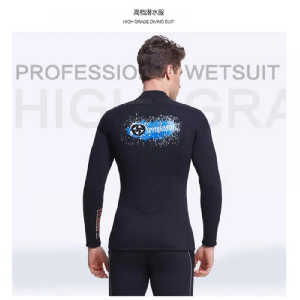 Новые 3 мм мужские черные с длинным рукавом Куртка для Гидрокостюма Топы Surf