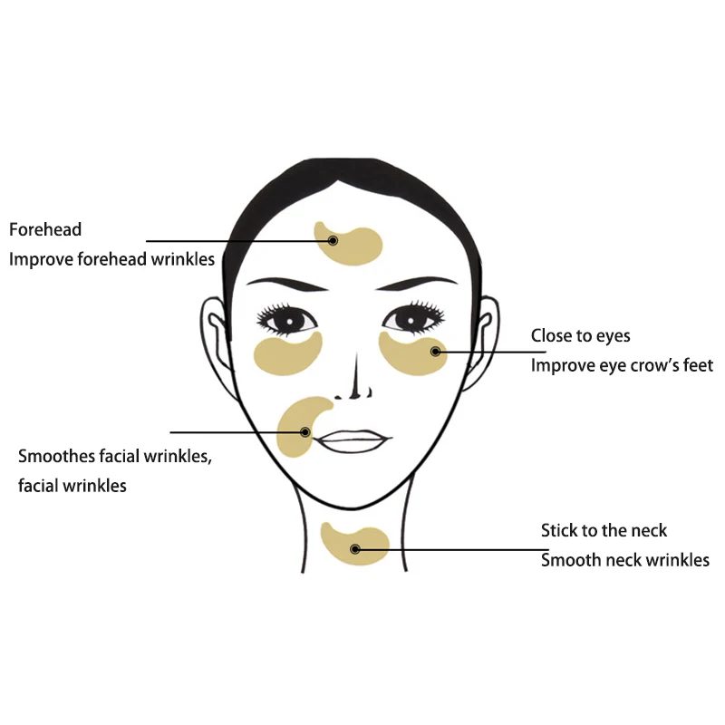 5 пар Золотая маска для ухода за глазами патчи глаз кристаллическая Коллагеновая