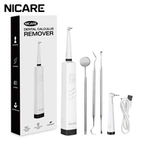 nicare ultrasonic dental scaler electric tartar remover home portable calculus cleaning scaler for teeth whitening dental washer