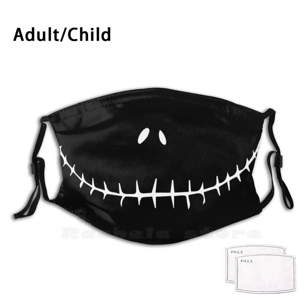 

Jack Face Print Washable Filter Anti Dust Mouth Mask Smile Crazy Quote Books Happy Social Distancing Face Home Quarantine Safe