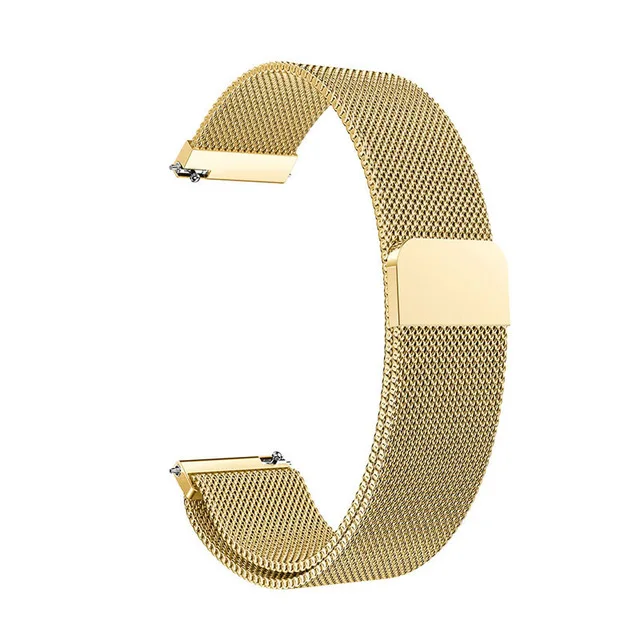 gold-m Металлический ремешок из нержавеющей стали для Amazfit GTR 47 для Xiaomi Huami Amazfit Stratos 2 2S Ремешок для браслета ремешок для умных часов - Цвет ремешка: gold-m