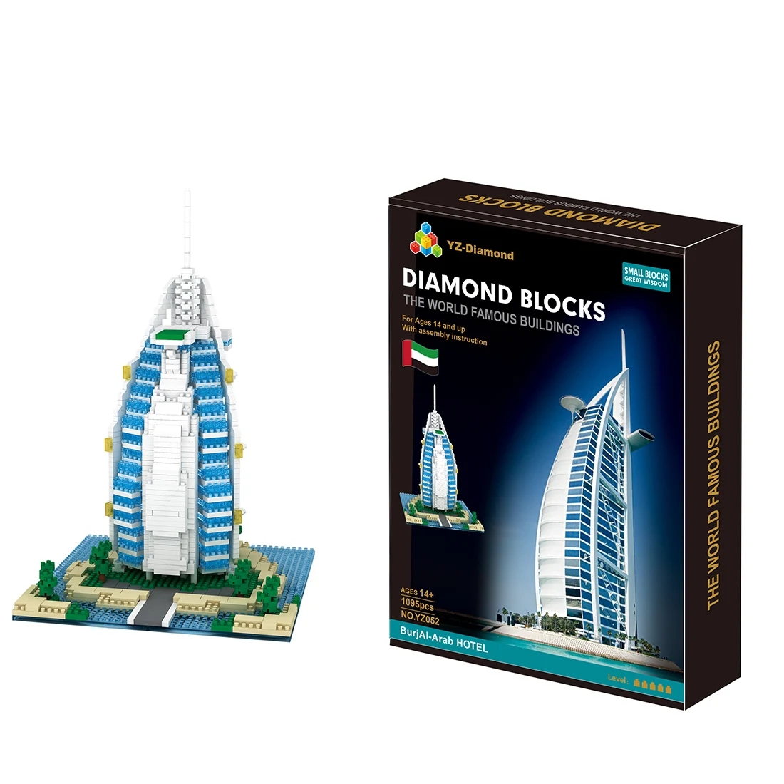 

New Arrival World Famous Architecture Model Diamond Blocks Bricks Building Toy Set (Not Compatible With Small Particle Blocks)
