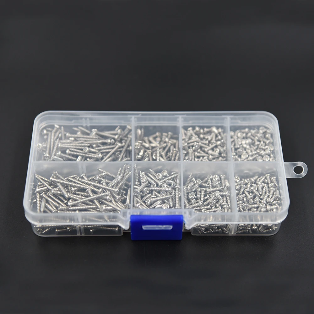 800 шт. M2 Нержавеющая сталь серебристо-потайной self-винт стук сборки посылка |