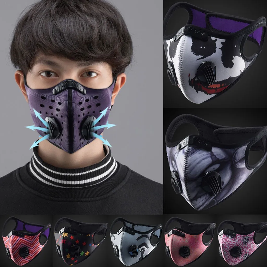 

Outdoor Bicycle Bike Sport Face Mask Activated Carbon PM2.5 Mouth Mask Bacteria Proof Protection Mask Motorcycle Mouth-muffle