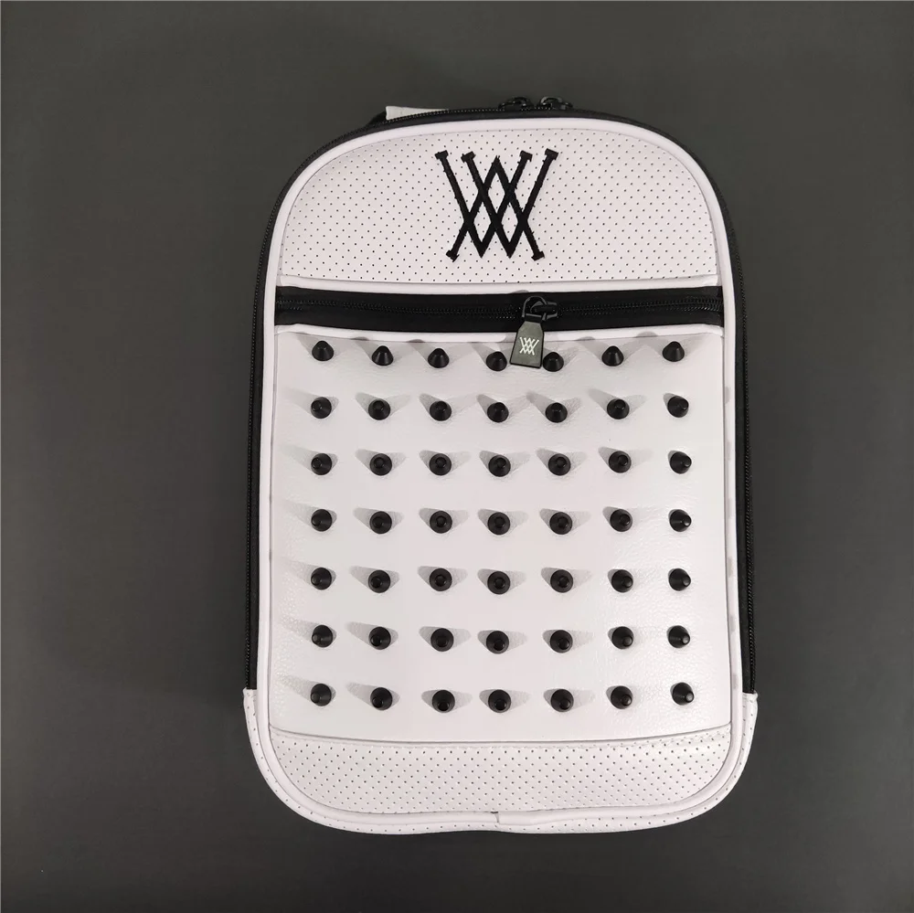 Новая обувь для гольфа сумка с крутым дизайном масса заклепками из искусственной