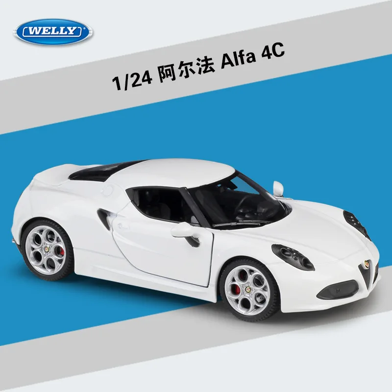 

WELLY 1:24 Model Car Simulation Alloy Metal Toy Car Children's Toy Gift Collection Model Toy Gifts Alpha 4C