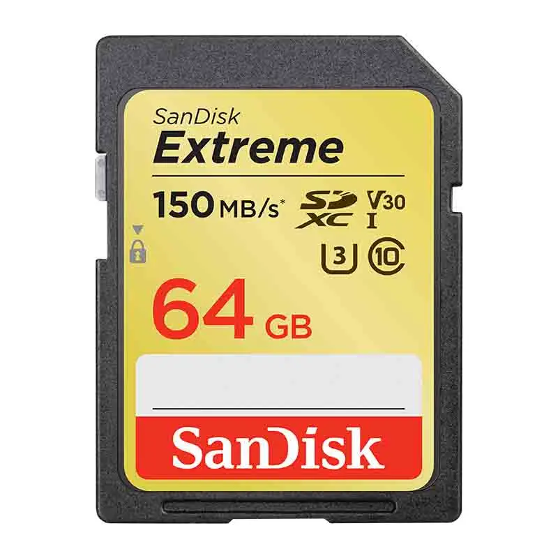 SanDisk Extreme Sd карта, 32 ГБ, 64 ГБ, 128 ГБ SDXC UHS-I 4K слот для карт памяти Class10 C10 90 МБ/с. U3 карты для Камера HD видео карта - Емкость: SDXVE-90M-64G