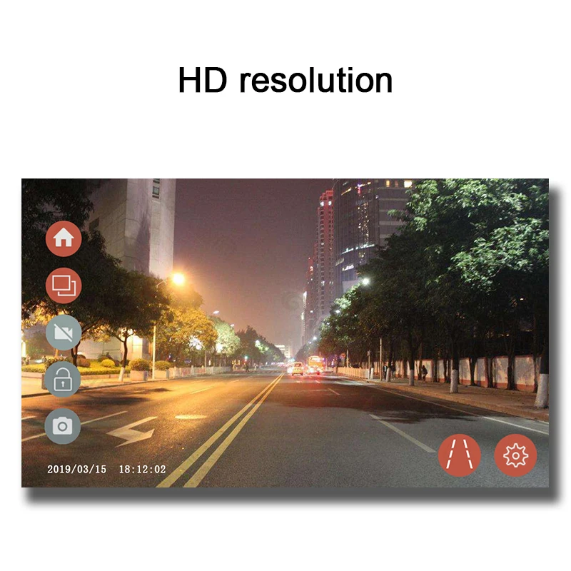 Автомобильный видеорегистратор ADAS HD ночного видения, usb-порт, циклическая запись, Поддержка android, Android 8,0, автомобильный dvd gps навигатор с usb-портом