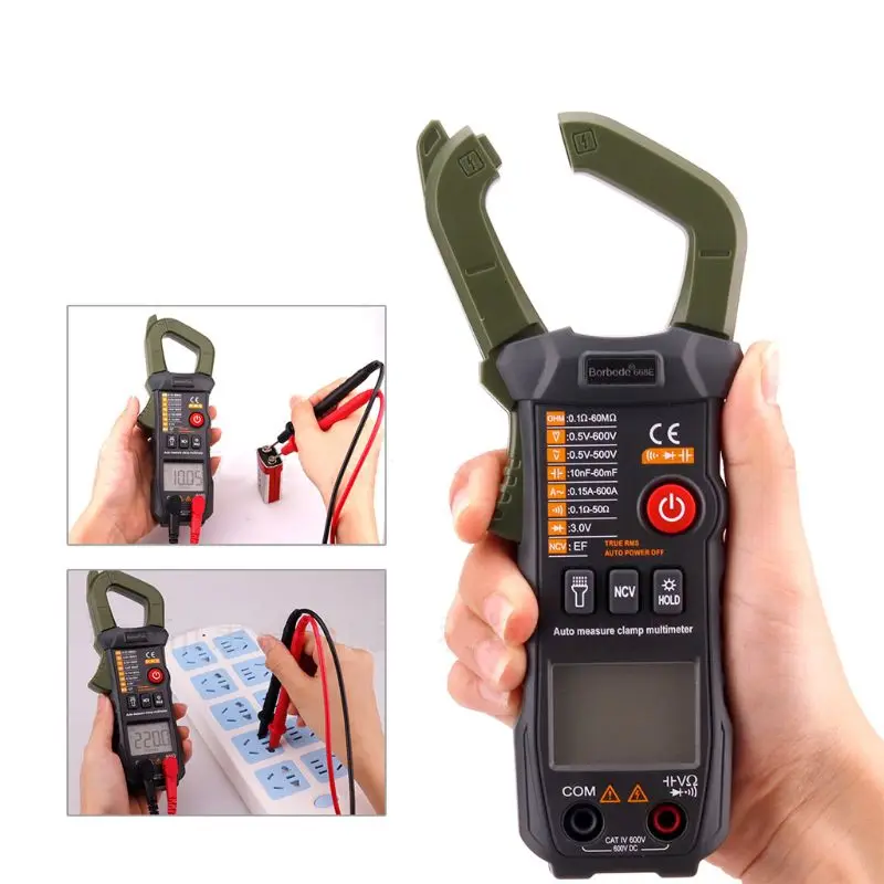 

Digital Current Clamp Meter AC/DC500V/700V Pocket Multifunction Clamp Multimeter 203C