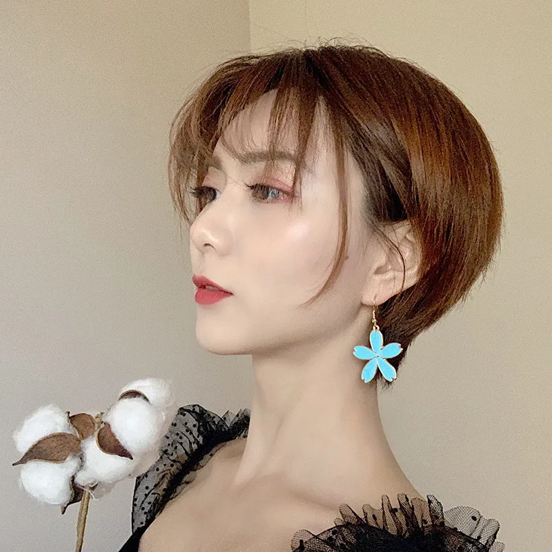 Серьги-гвоздики с опалом ORZTOON Комплект сережек для женщин и девочек