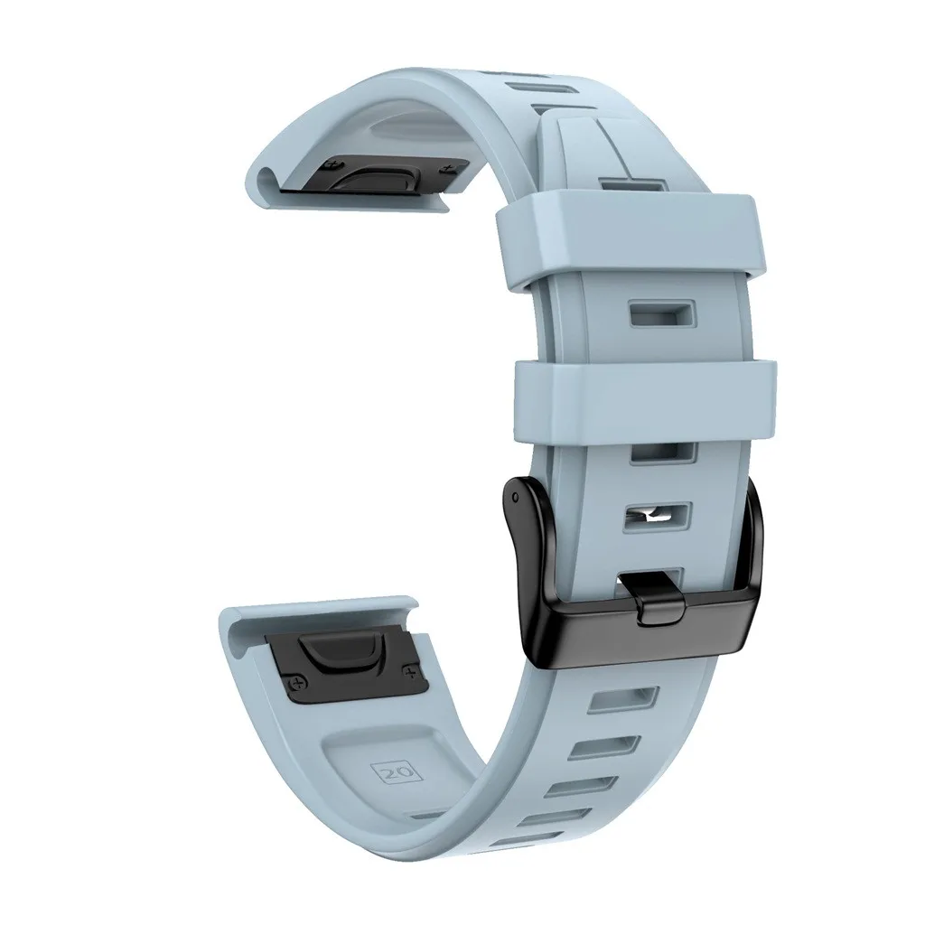 Light blue Для Garmin fenix 6 S/6 Spro умный ремень браслет аксессуары замена силиконового смарт-запястья для Garmin fenix 6 S/6 Spro# H15 - Цвет: Light blue