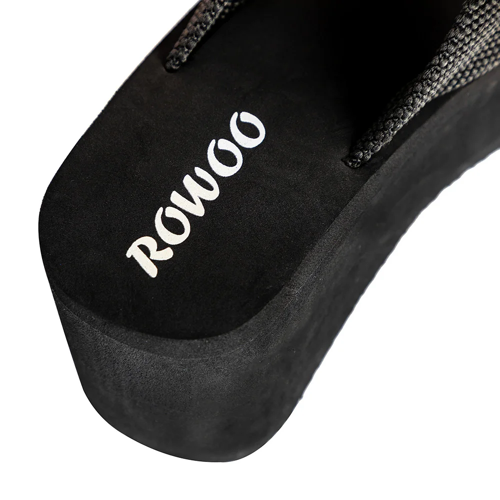 Женские босоножки на высоком каблуке однотонные летние шлепанцы текстильная