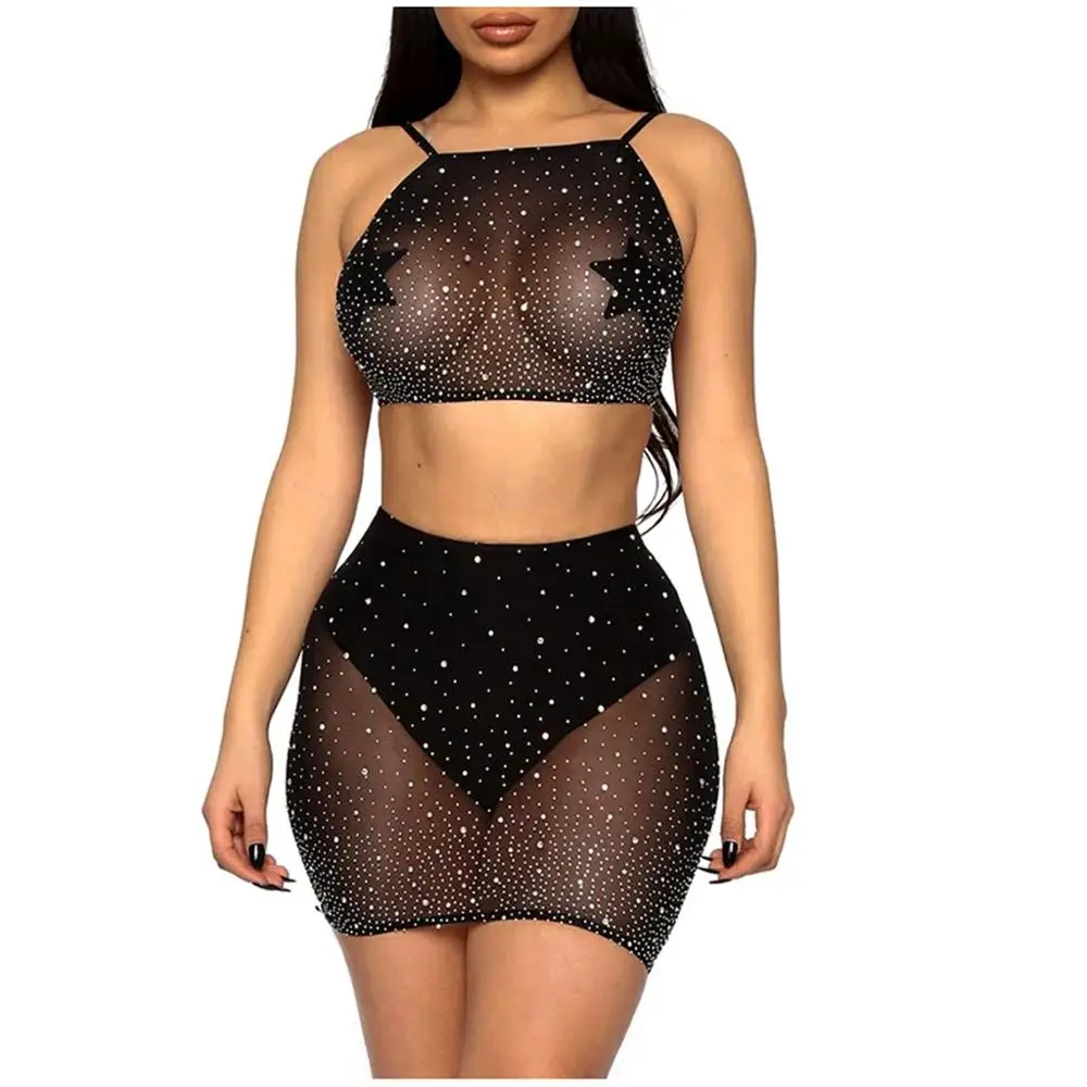 Женский комплект нижнего белья сексуальный с бюстгальтером сетчатый кружевной