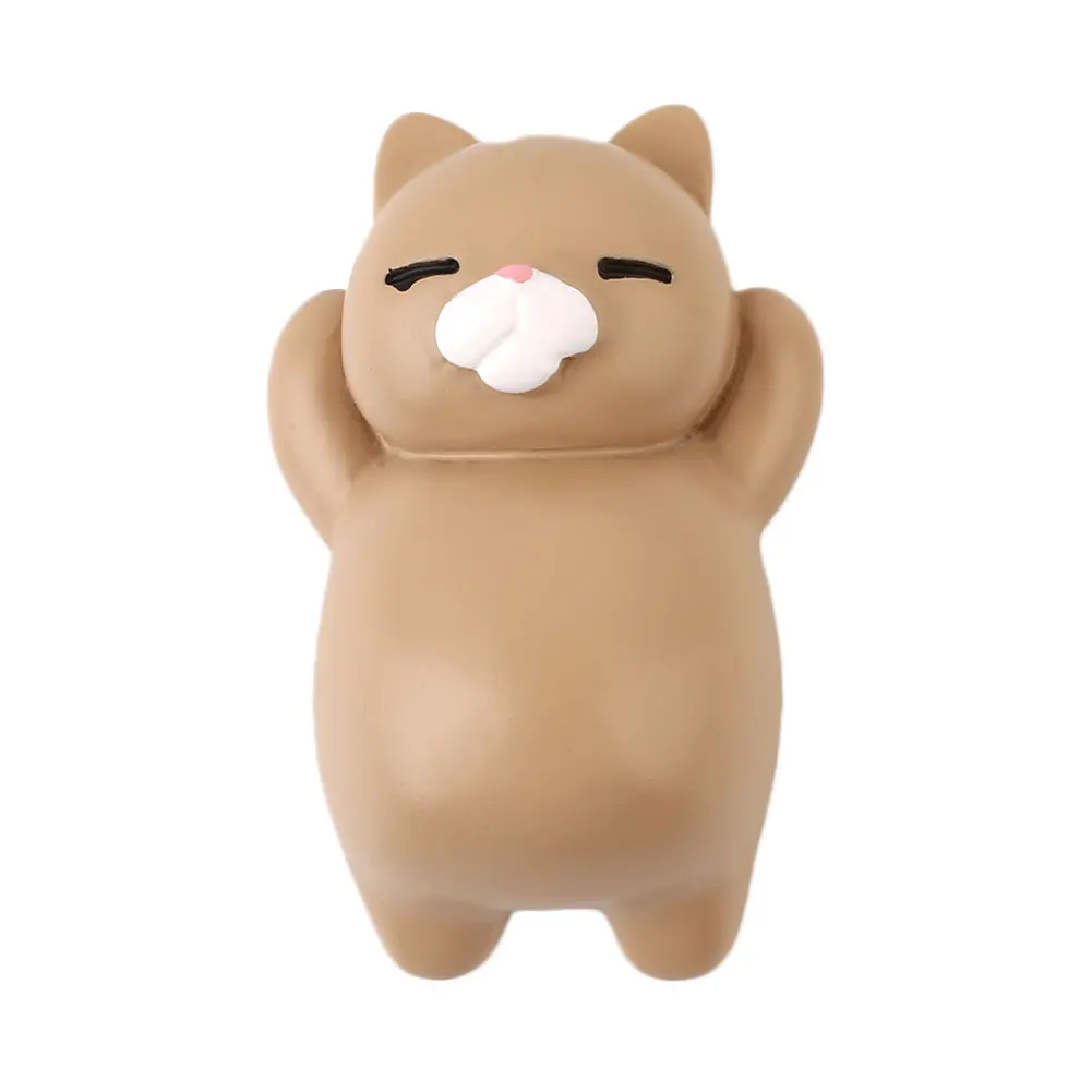 light coffee cat 3D магнитный стикер на холодильник мультяшный Кот домашний чехол для телефона магнитная пряжка декоры - Цвет: light coffee cat