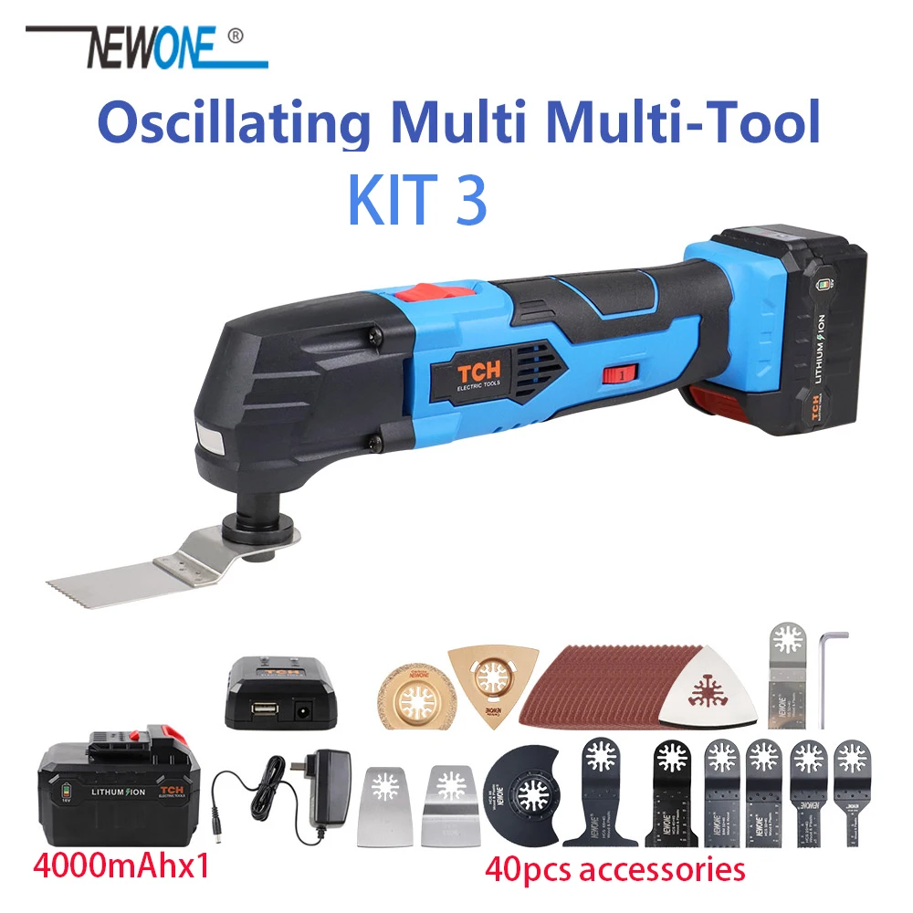 kit 3 NEWONE 16 В литий-ионный многофункциональный инструмент Осциллирующий Инструмент с батареей Электрический Реноватор триммер пила электроинструмент машина - Цвет: kit 3
