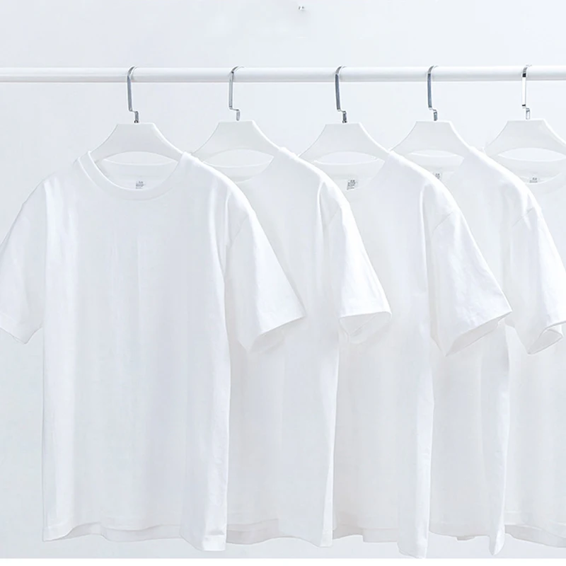 

High Quality White T Shirt For Women 100% Cotton Seamless Short Sleeve O Neck T-Shirt Female Fashion Loose Clothes Lady Summer