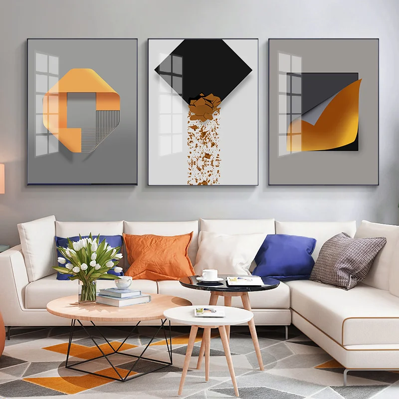 

Contemporary Luxury Style Canvas Painting Wall Art Nordic Posters and Prints Wall Pictures for Living Room Decoration Frameless