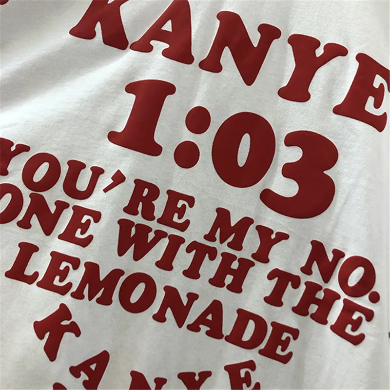 Футболка Kanye West новинка 2020 мужские и женские повседневные хлопковые футболки в