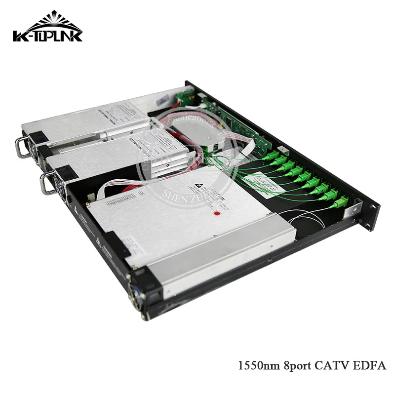 CATV EDFA Волоконно-оптический усилитель 1310/1490/1550 WDM нм 1U 8 портов * 17 дБм SC/APC SC/UPC