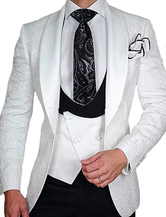 2020 новейший дизайн мужские узоры на заказ Мода Жених Свадебное приталенное