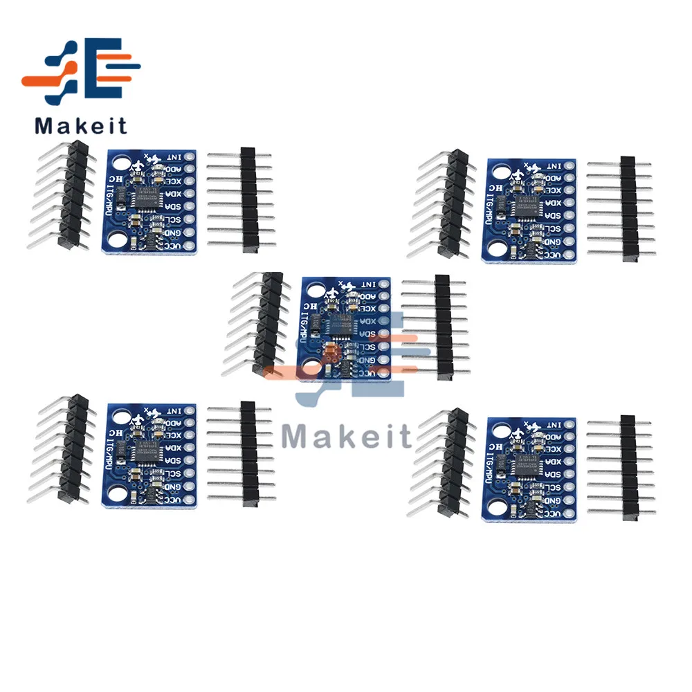 5 шт. GY 521 GY521 MPU 6050 MPU6050 3 оси аналоговый гироскоп Сенсор акселерометр совместимый