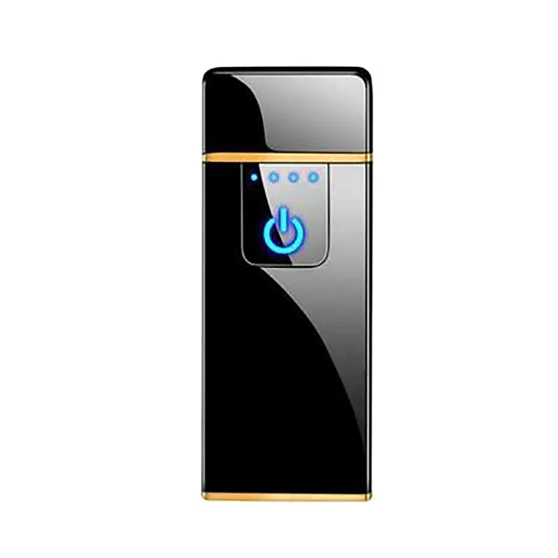 

USB Lighter Touch Induction Ultra-Thin Mini Charging Lighter Windproof Creative Rechargeable Electronic Metal Cigarette Lighters