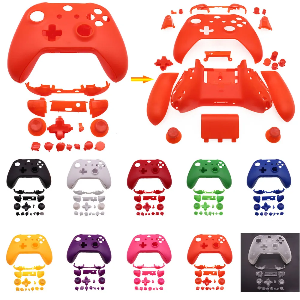 

1 Set Full Set Replacement Housing Shell Case For Xbox One Slim Controller Custom Cases For Wireless Xbox One S And Button