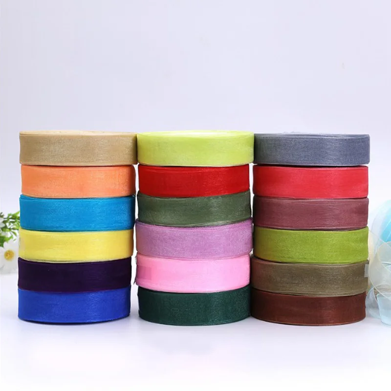 5 ярдов/партия подарочная лента из органзы украшение для упаковки Рождественские