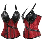 Женский корсет 11Steels сексуальный тонкий Бурлеск боди шейпер корсет с бюстом, с крючками на шнуровке Корсет Бюстье корсет с чашками плюс SizeS-6XL