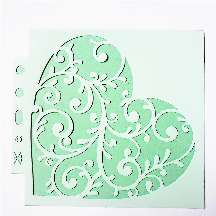 13*14 см Обложка для любовных лоз шаблон трафареты скрапбукинга Пластиковая форма