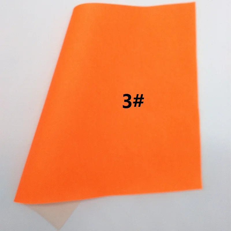 Оранжевый блестящий материал ткань из искусственной кожи простыни