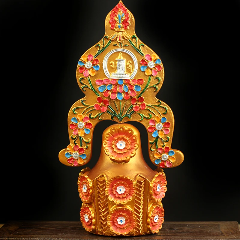 

Buddhist offerings in Buddhist hall, Time wheel Vajra Duoma ornaments, Tibetan Buddhism