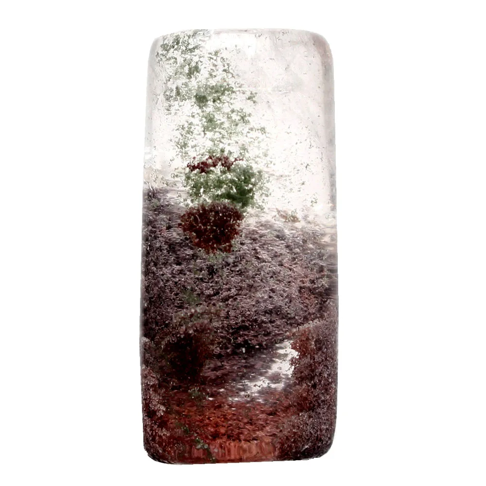 1 шт. натуральный редкий красочный сад призрак кристалл Кварцевый прямоугольный