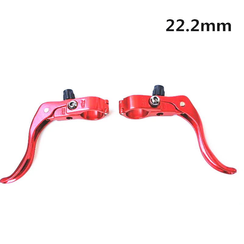 22.2mm red 1 пара, тормоз для дорожного велосипеда, рычаг 22,2/31,8 мм, велосипедные ручки, части V, тормоз, дорожный, складной, велосипедный тормоз, рычаг, левый и правый - Цвет: 22.2mm red